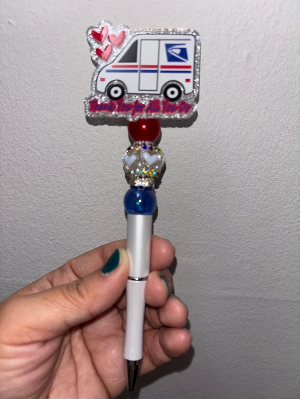 Postal Service Red & Blue Decorative Pen by